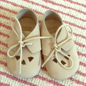 Zara Mini Baby Leather Derby Shoes 6-9 months